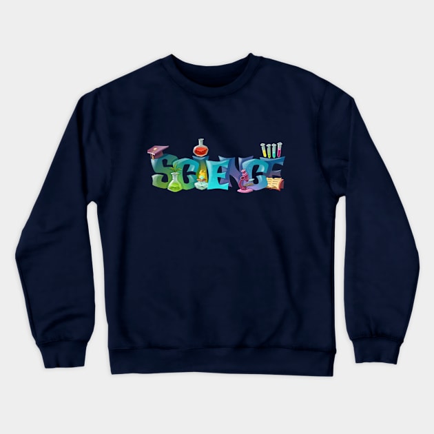 SCIENCE Crewneck Sweatshirt by Mako Design 